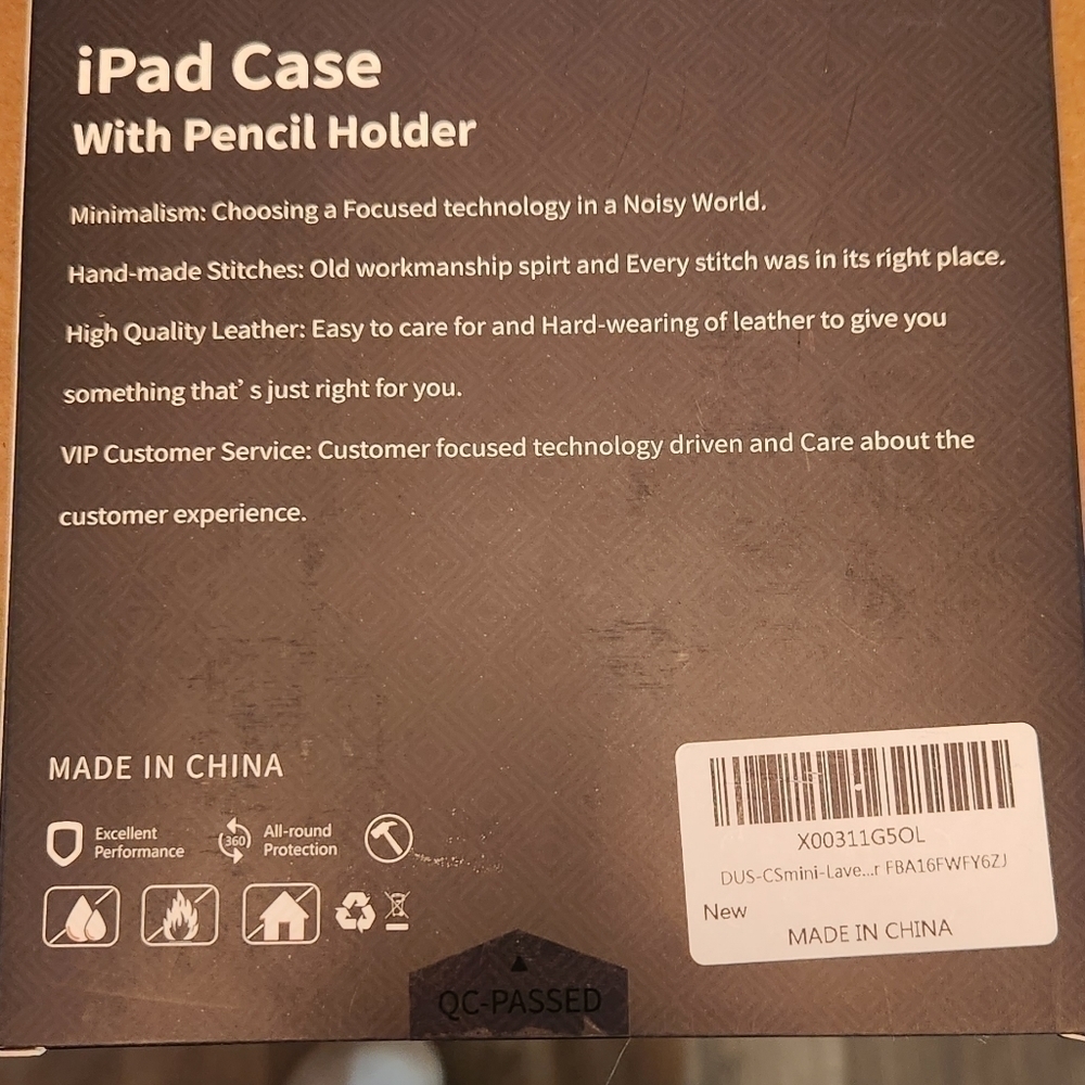 Protective iPad Mini 2021 Case with Pencil Holder
